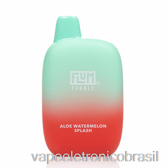 Vape Recarregável Flum Pebble 6000 Descartável Aloe Melancia Respingo